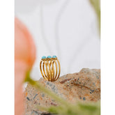 CHARMAINE TURQUOISE BAND RING
